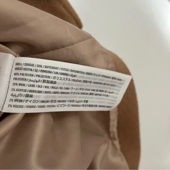 ☁️ SOLD ☁️ Abercrombie and Fitch Wool-Blend Dad Coat - Picture 5 of 7